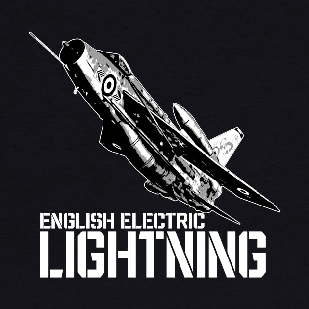 English Electric RAF Lightning UK Jet Fighter Aircraft Airplane Plane by BeesTeez